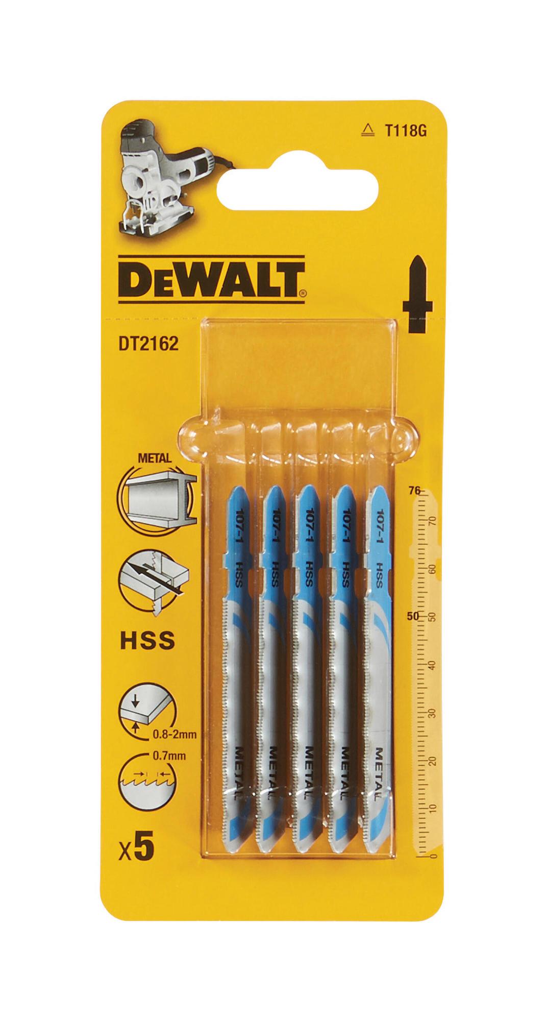 LIS PILOVY PRE PRIAME REZY TENKYCH KOVOV 5ks DEWALT DT2162