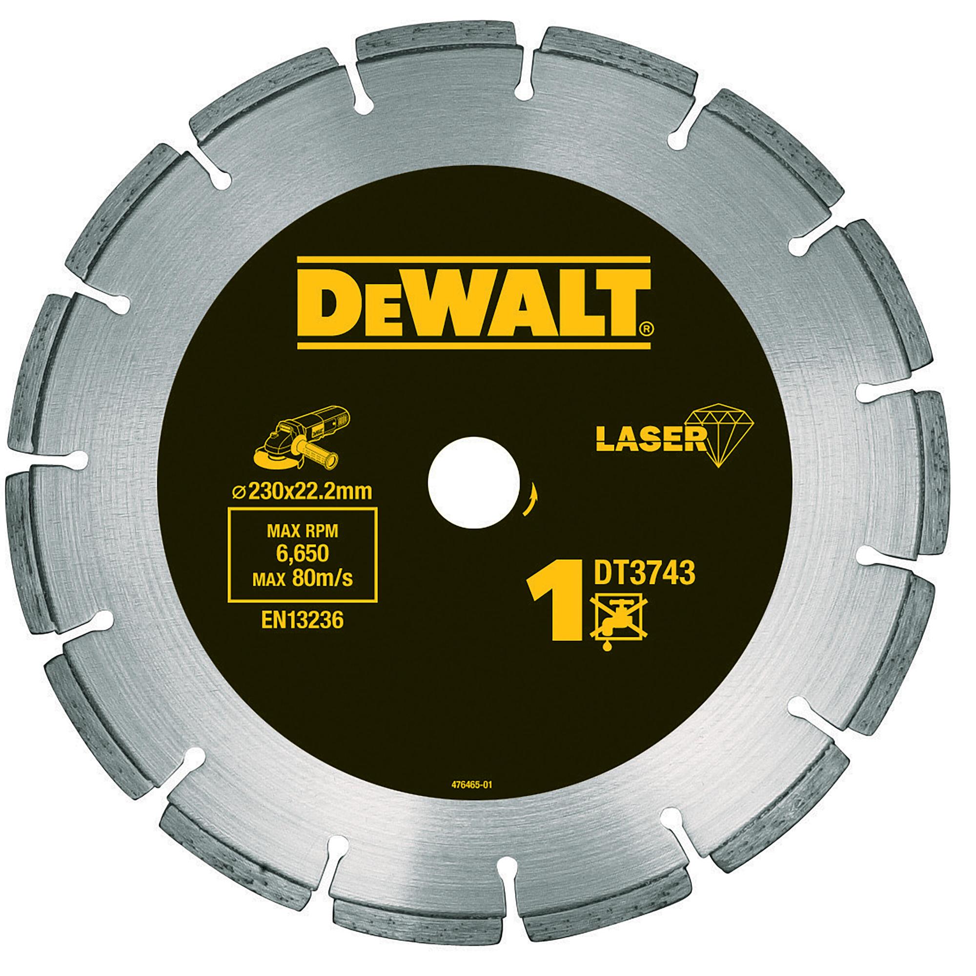 KOTÚČ DIAMA.230*22,2mm LASER/BETÓN 1 DEWALT DT3743