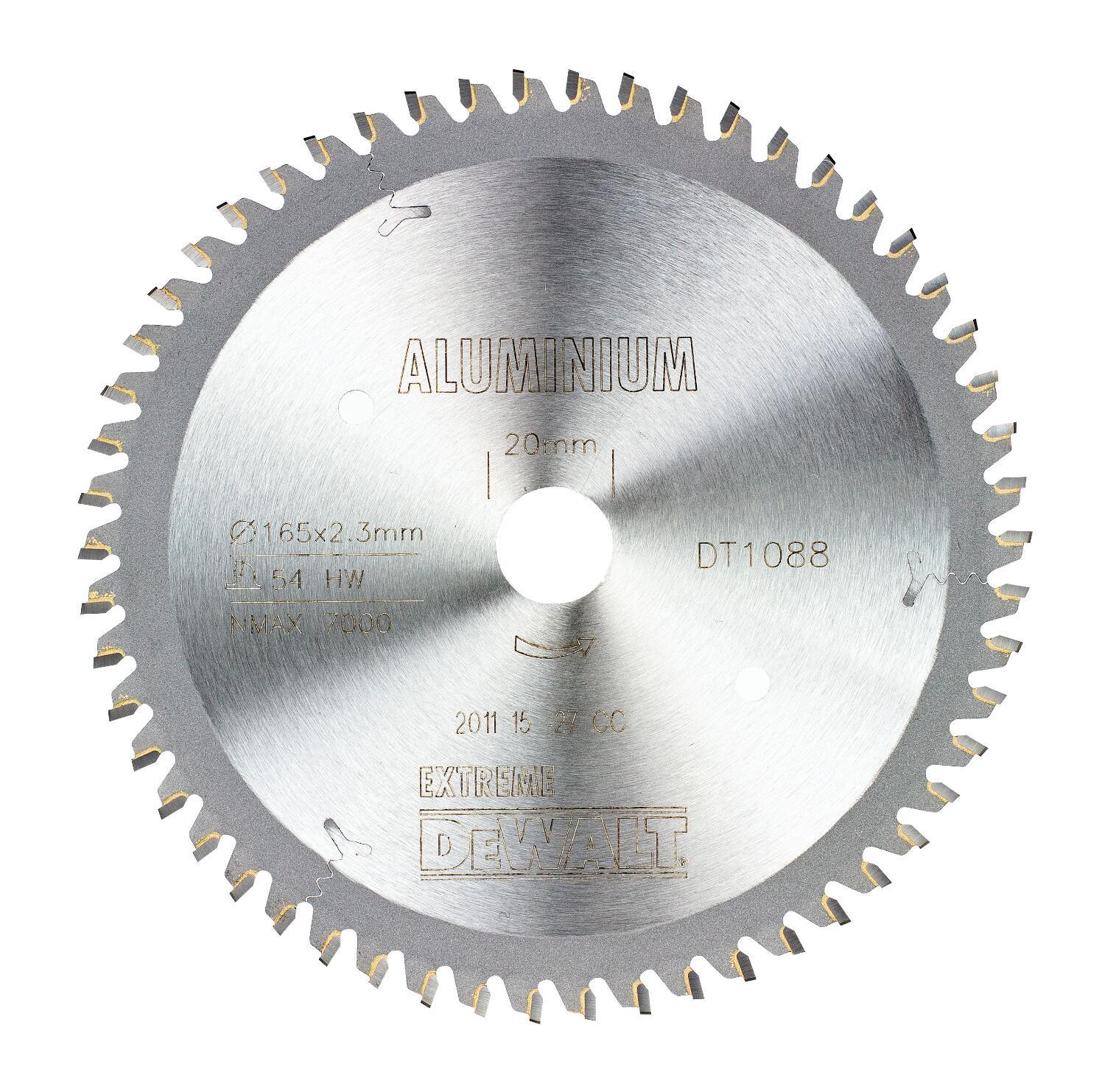 KOTÚČ PIL. PRE PONORNÚ PÍLU 165x20 54z HLINIK DEWALT DT1088