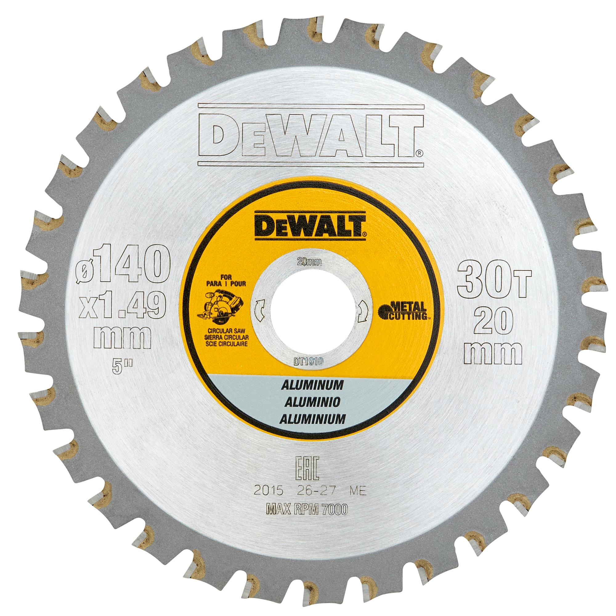 Kotúč pílový na kov 140x20mm 30Z pre AKU píly DEWALT DT1910