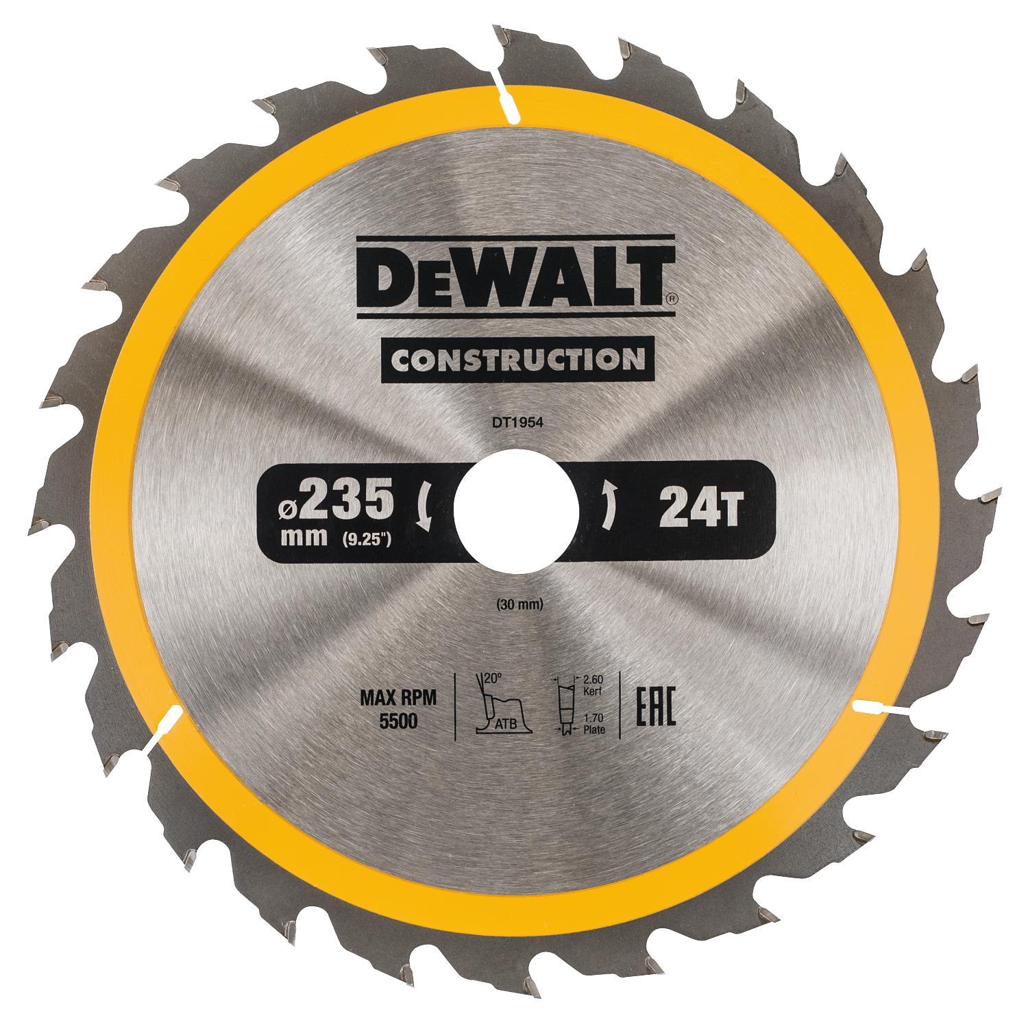 KOTÚČ PÍLOVÝ 235x30mm 24z ATB20 DEWALT DT1954