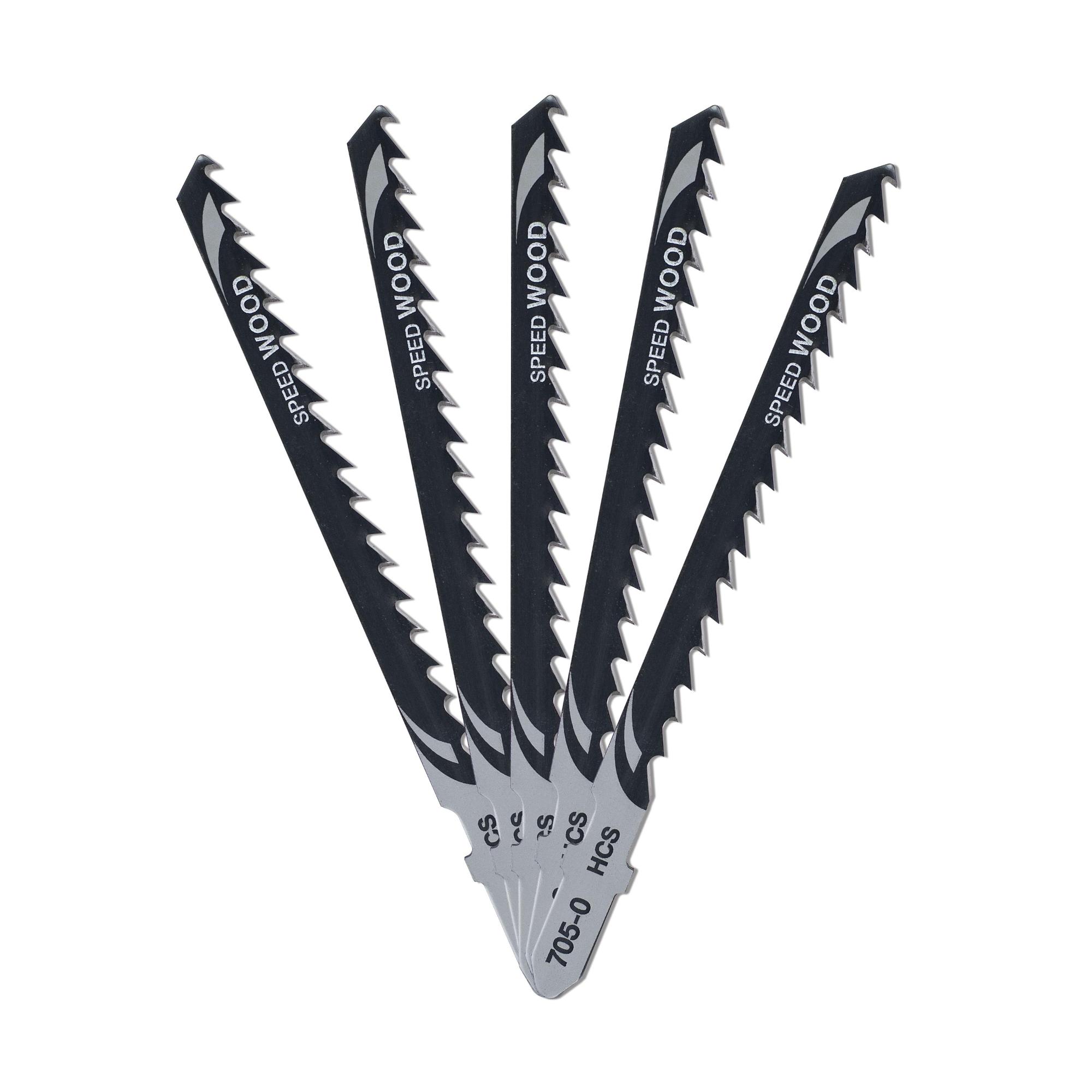 List pílový 100 mm pre krivkové rezy do dreva ( 5 ks) DEWALT DT2077