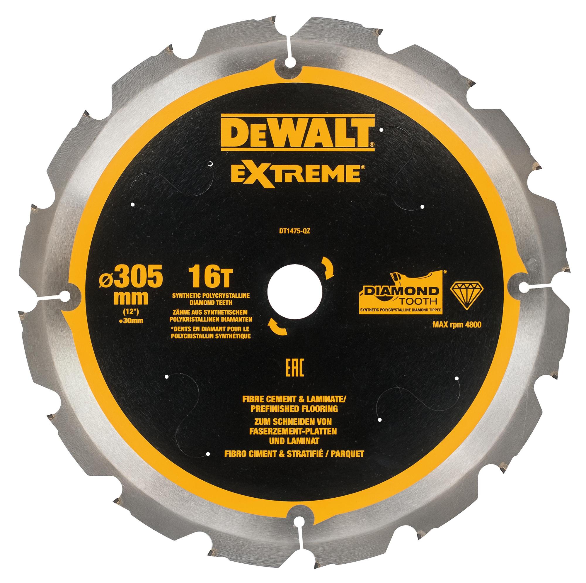 Kotúč rezný 305/30 16z rez 1,8/2,4 na cementovo-vláknité dosky DEWALT DT1475