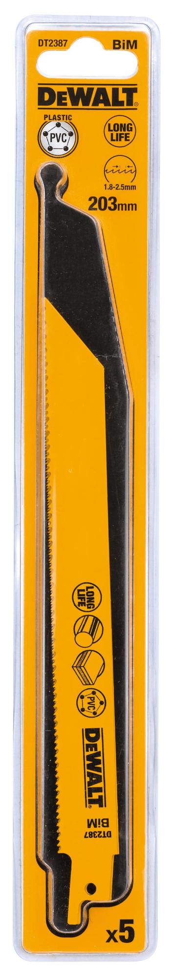 LIST PÍLOVÝ UNIVERZÁLNY 203MM 5KS DEWALT DT2387