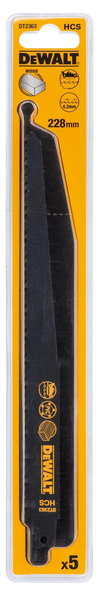 LIST PÍLOVÝ 228MM DO DREVA 5KS DEWALT DT2363