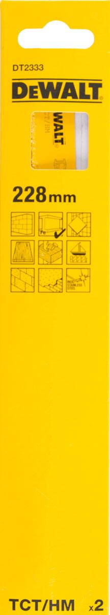 List pílový s hrotmi z KARBIDU 228mm 2ks DEWALT DT2333