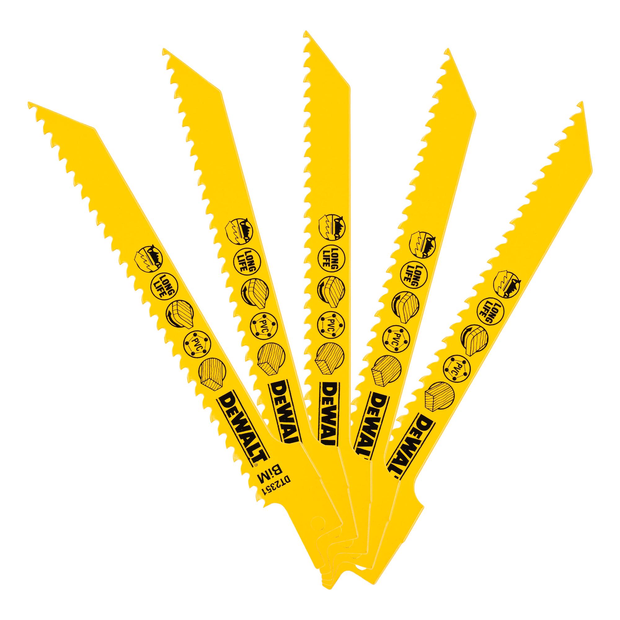 LIST PÍLOVÝ DO DREVA 152mm 5ks DEWALT DT2351