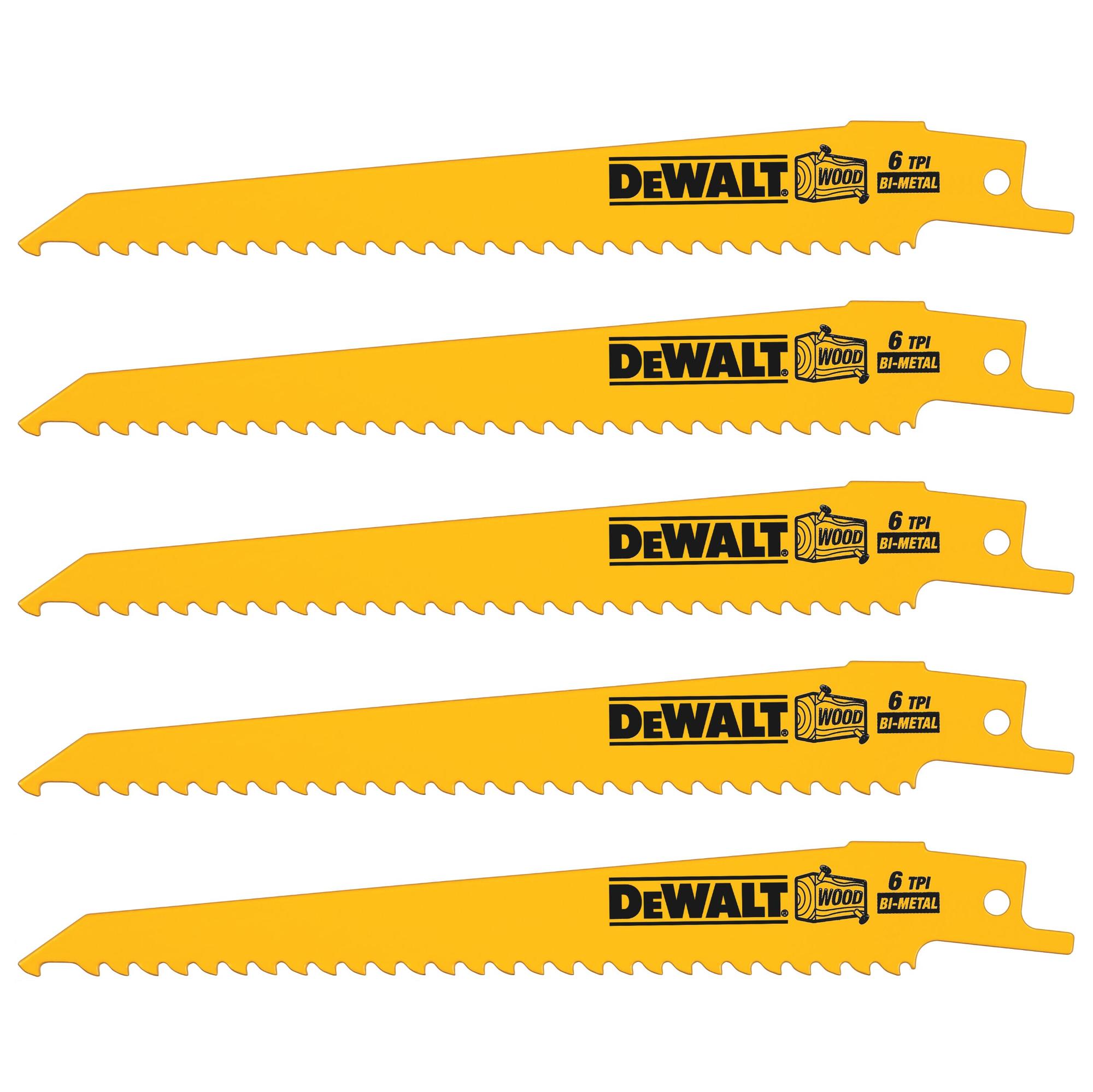 LIST PÍLOVÝ DO DREVA S KLINCAMI 152MM 5ks DEWALT DT2359