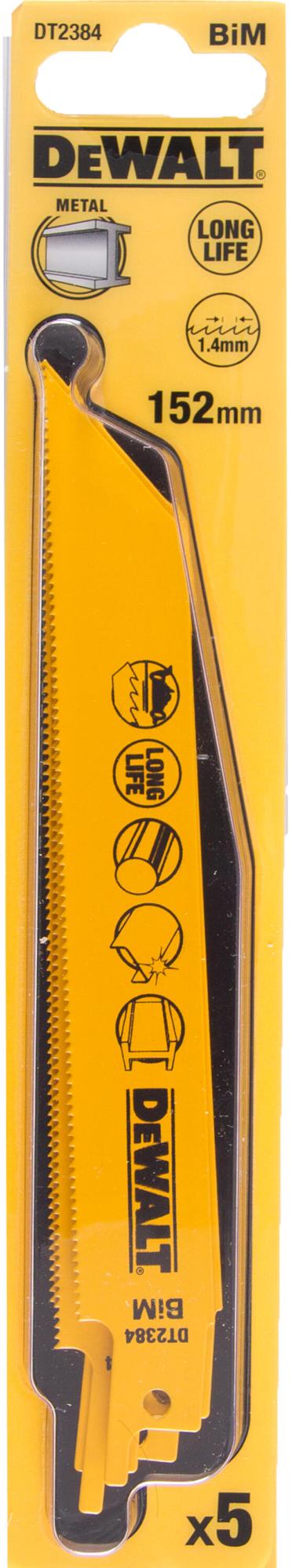 LIST PÍLOVÝ NA KOV , PLECH A TRUBKY 152MM 5KS DEWALT DT2384
