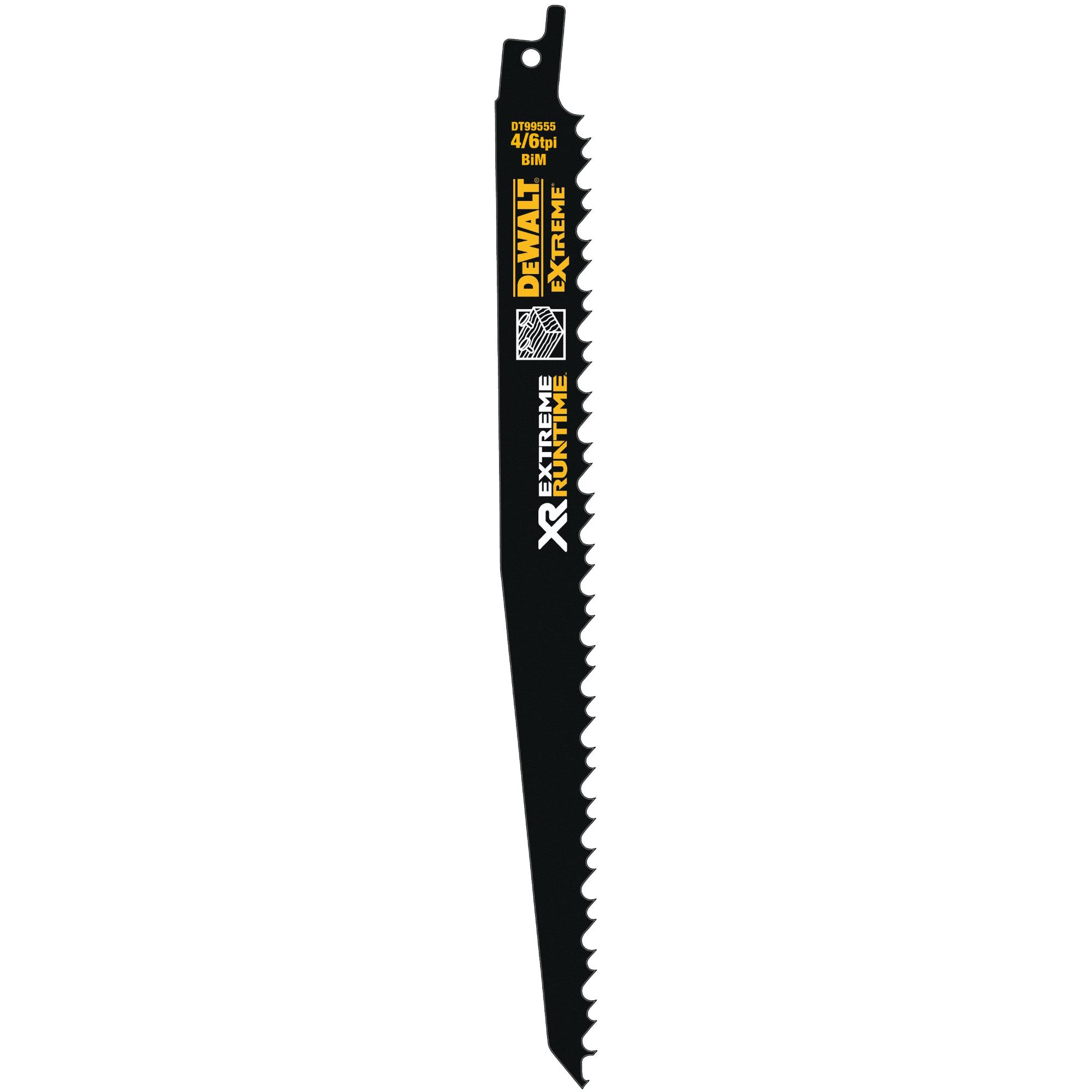 List pílový XR FLEXVOLT na drevo s klincami 230mm 4/6TPI 5ks DEWALT DT99555