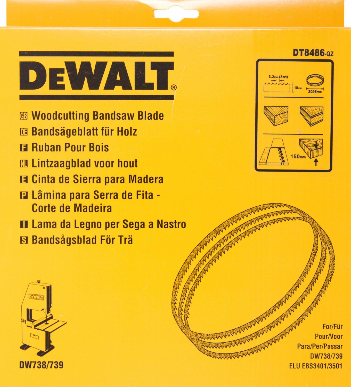 PÁS PÍLOVÝ NA DREVO,LAMINÁT A UMAKART 10mm DEWALT DT8486