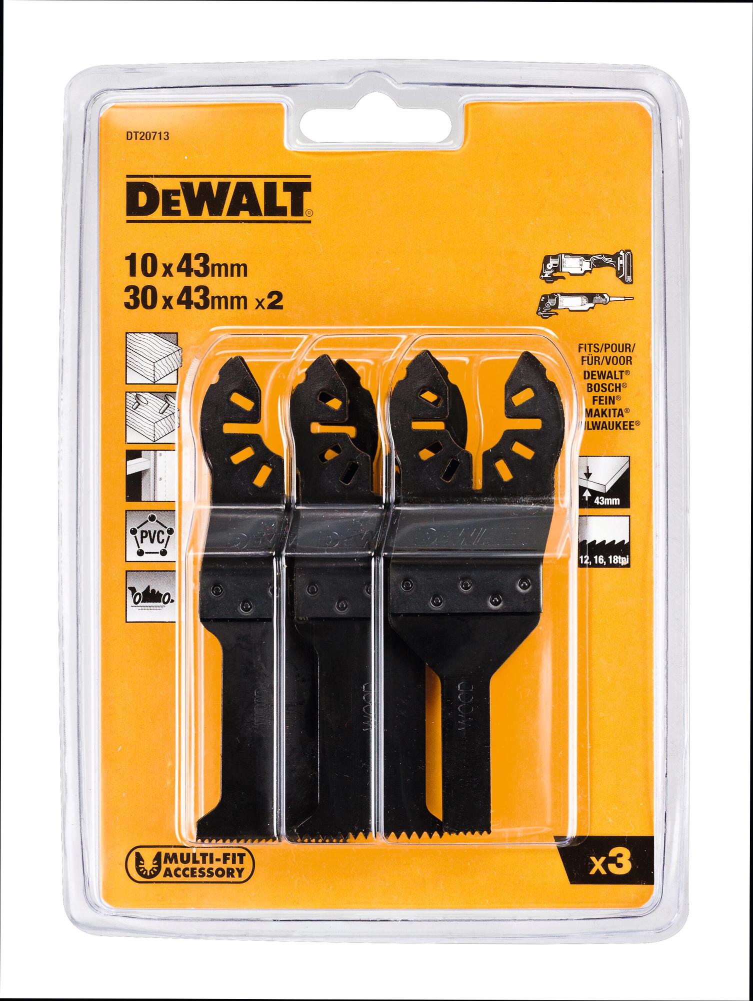 Sada pilových listov 3 dielna pre DWE315 DEWALT DT20713