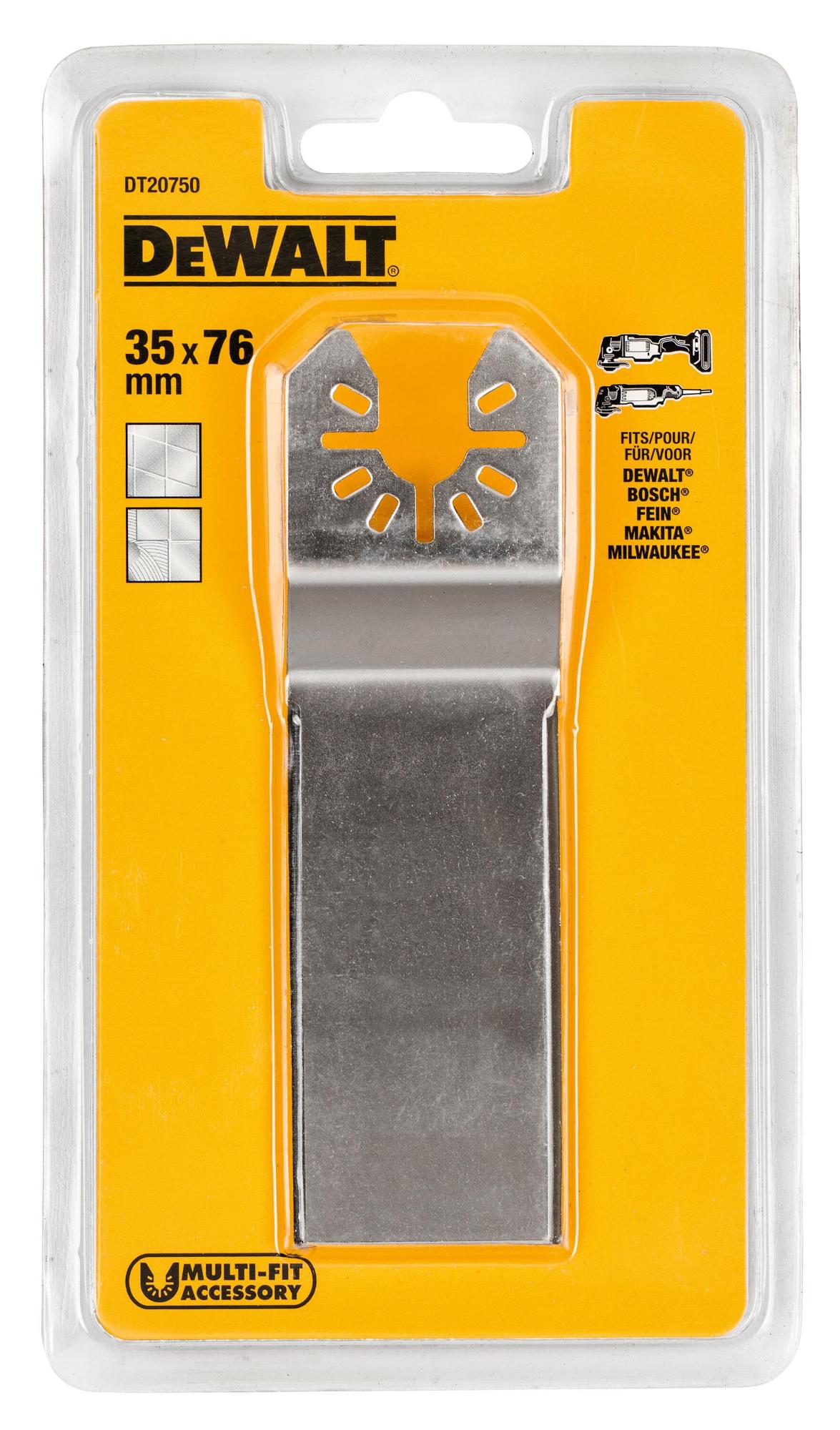 Škrabka pružná 76x35 mm pre oscilačné náradie DEWALT DT20750