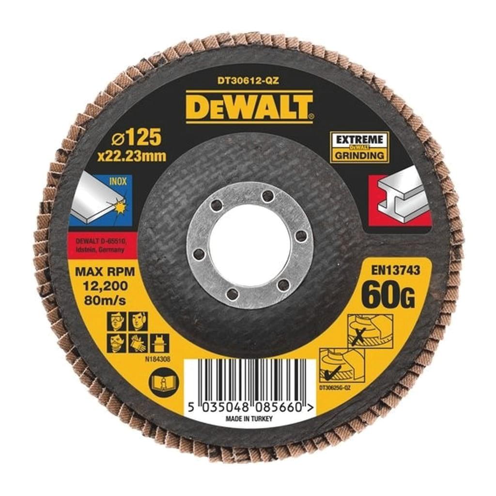 Kotúč brúsny lamelovací na kov 125x22,2mm 60G DEWALT DT30612