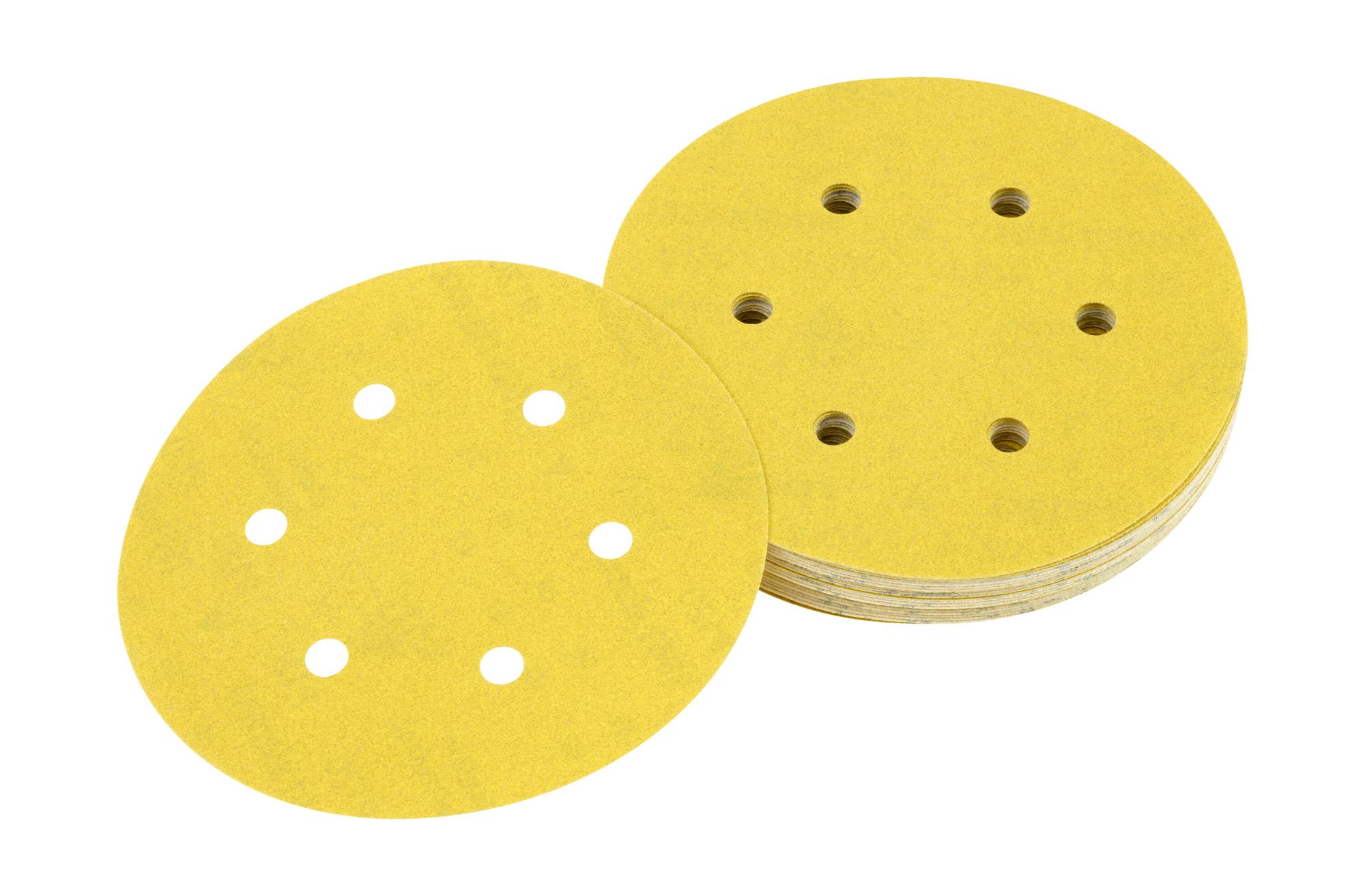 Kotúč brúsny 150mm K120 suchý zips 6 otvorov 25ks DEWALT DT3135