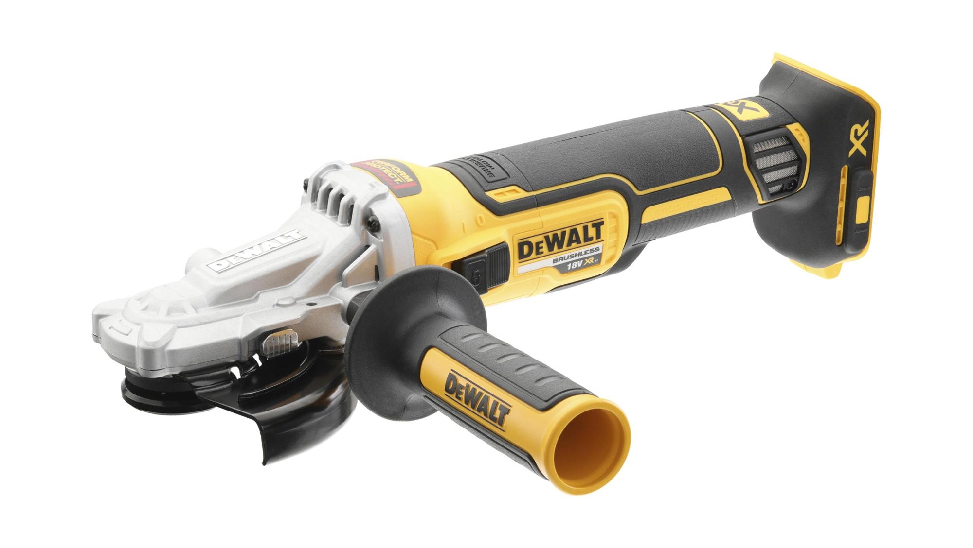 Brúska uhlová 125mm 18V plochá hlavica bez AKU bezuhlíková DEWALT DCG405FN