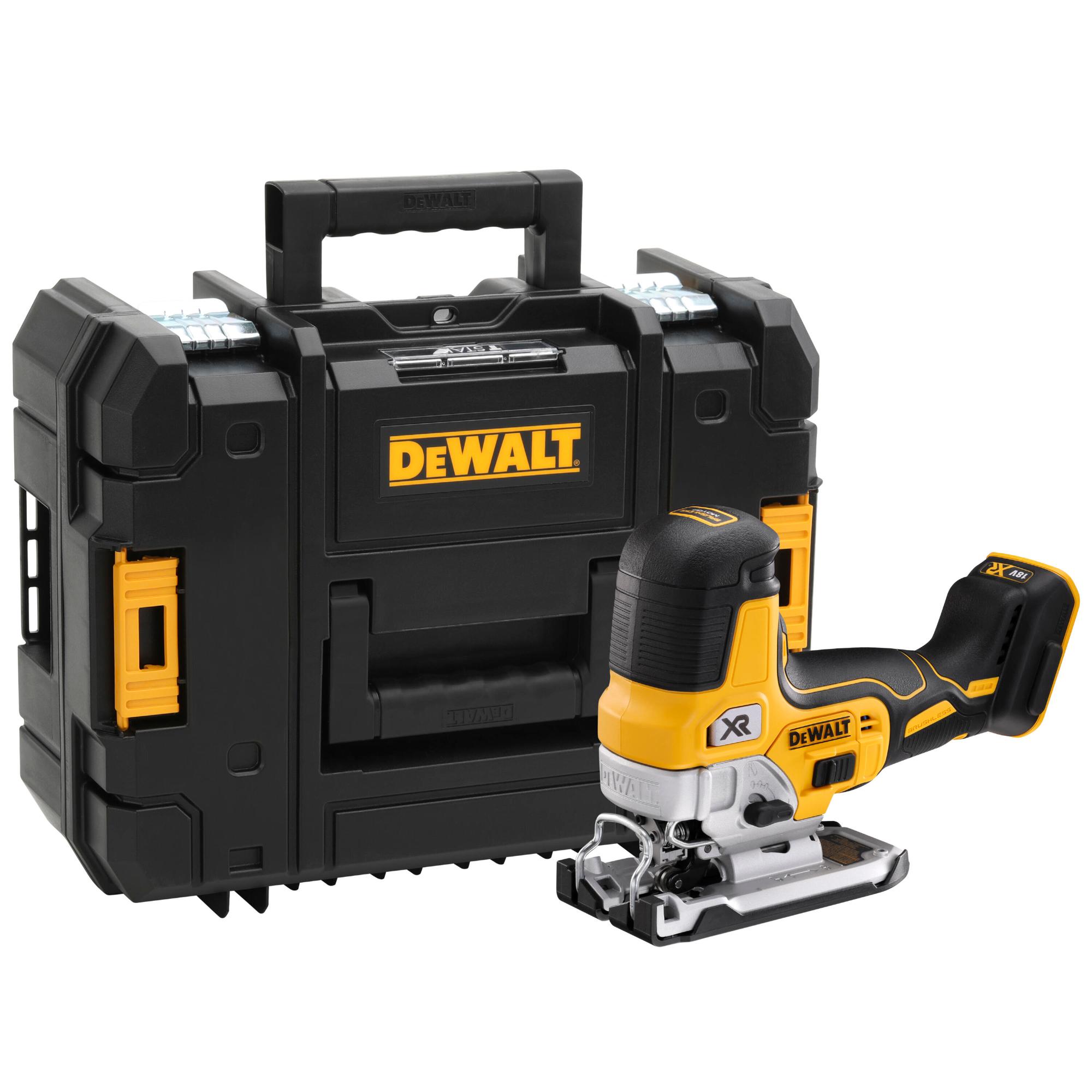 Píla priamočiara 18V hríbik Tstak bez AKU bezuhlíková DEWALT DCS335NT