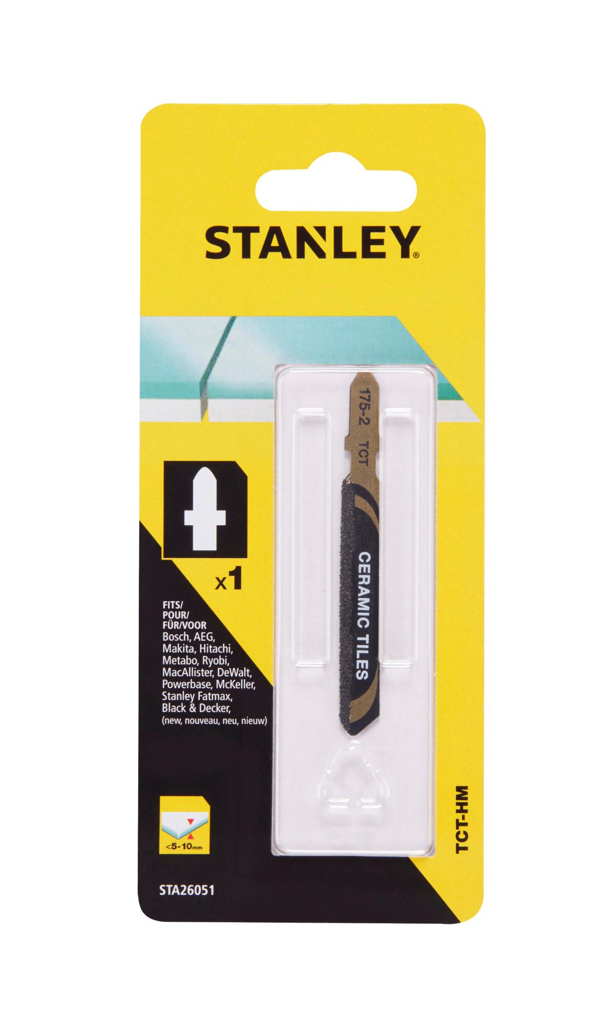 List pílový potiahnutý karbidom na hrubé rezy do keramiky a obkladov, úchyt "T", hr.5-10mm FATMAX STA26051