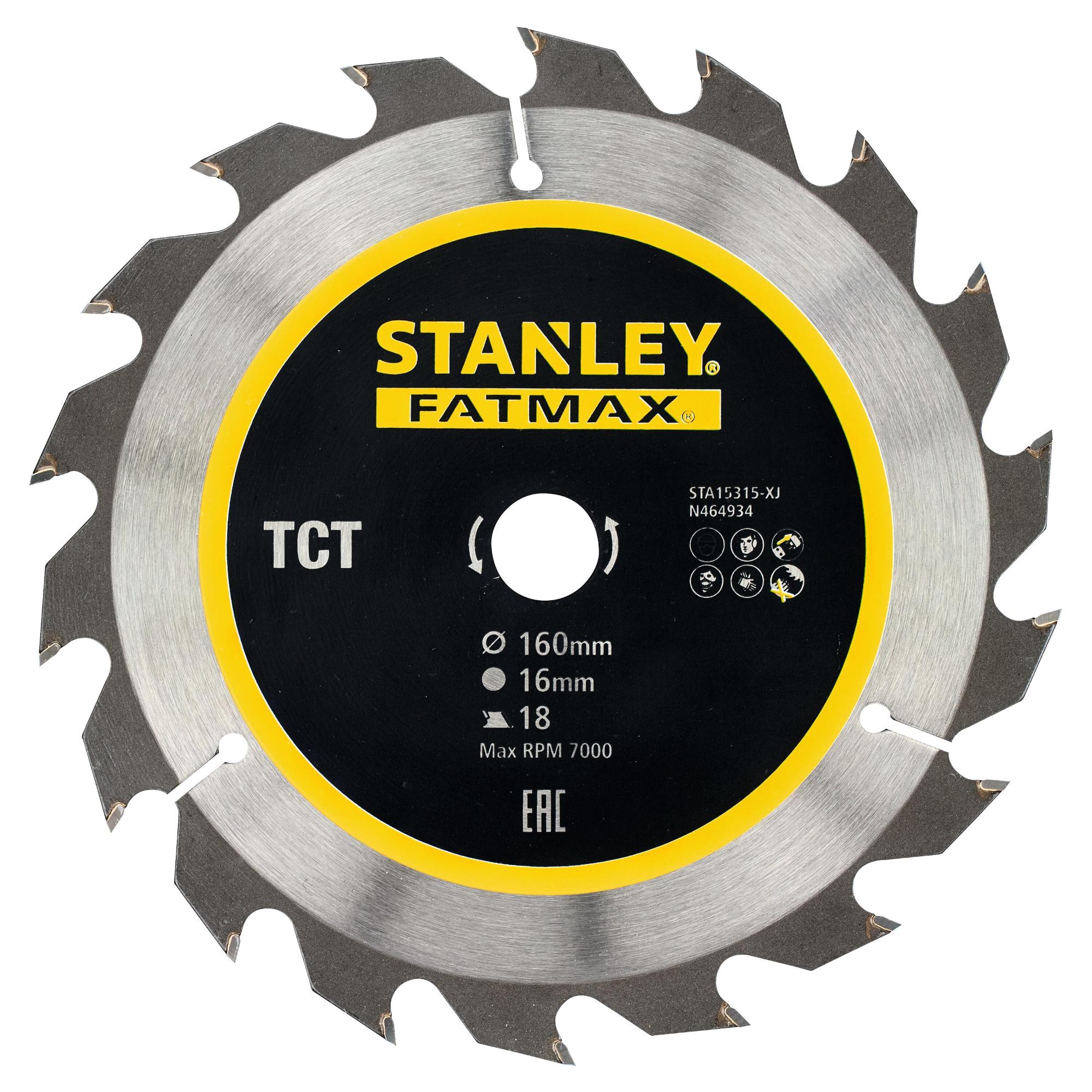 Kotúč pílový, pozdĺžne rezanie, TCT/HM, pr.160x16mm 18 zubov FATMAX STA15315