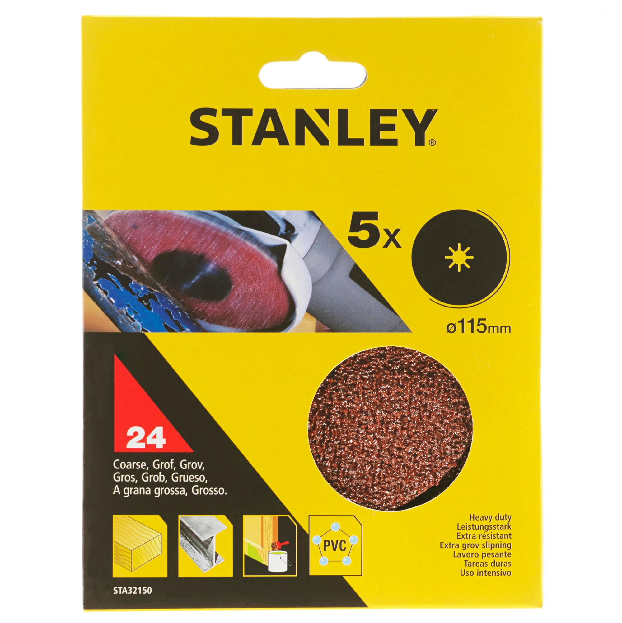Kotúč fíbrový na uhlovú brúsku pr.115x22mm P24, 5ks FATMAX STA32150