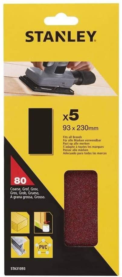 Papier brúsny nedierovaný 93x230mm P80 5ks FATMAX STA31093