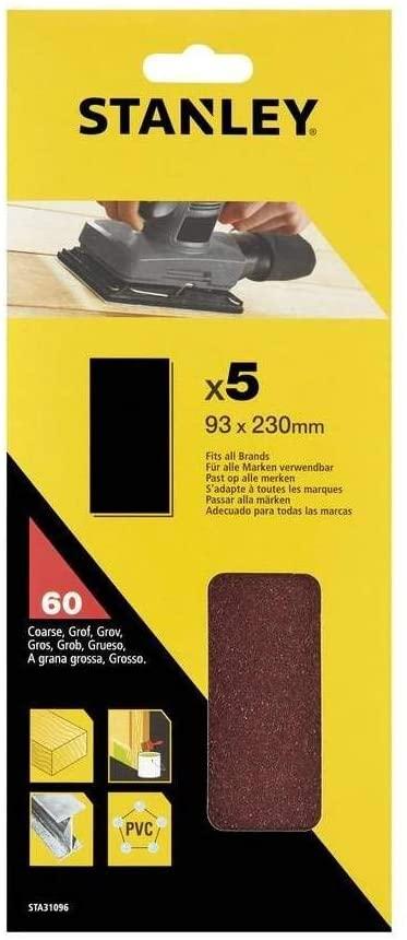 Papier brúsny nedierovaný 93x230mm P60 5ks FATMAX STA31096