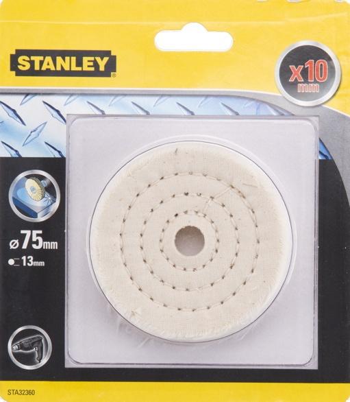 Kotúč leštiaci do vŕtačky, vrstevný bavl. pr.75x13mm, hr.10mm FATMAX STA32360