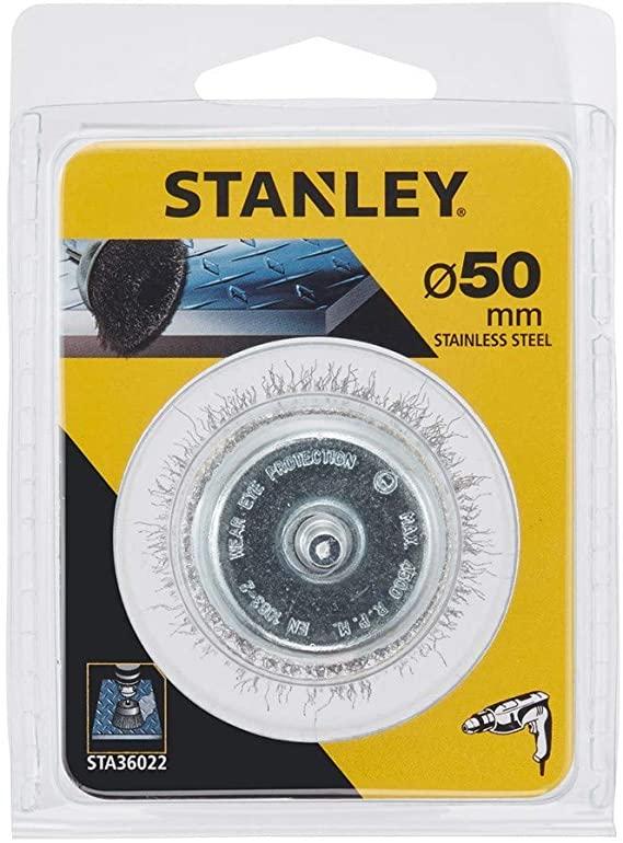 Kefa do vŕtačky, oceľová vlnitá hrnčeková, stopka pr.8mm, nerez oceľ, pr.50mm x 55mm FATMAX STA36022