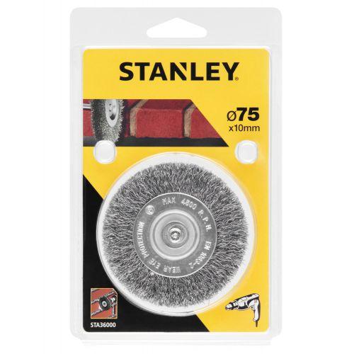 Kefa do vŕtačky okružná oceľová vlnitá pr.75mm x 10mm, stopka pr.6mm FATMAX STA36000