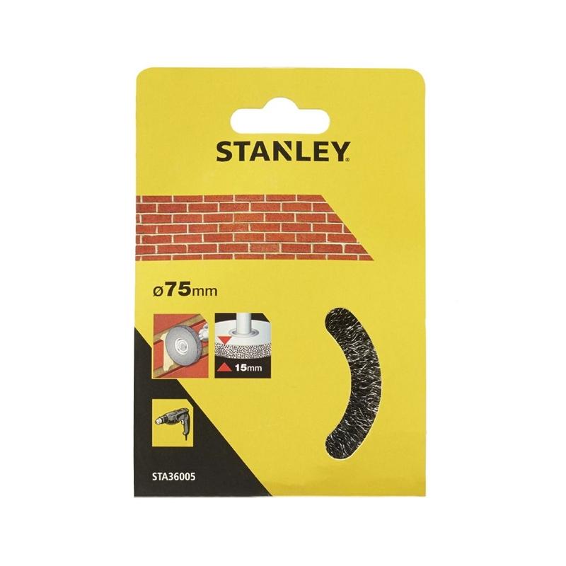 Kefa do vŕtačky okružná oceľová vlnitá pr.75mm x 15mm, stopka pr.6mm FATMAX STA36005