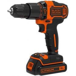 Vŕtačka príklepová 18V 1,5Ah Li-Ion Black and Decker BDCHD18K