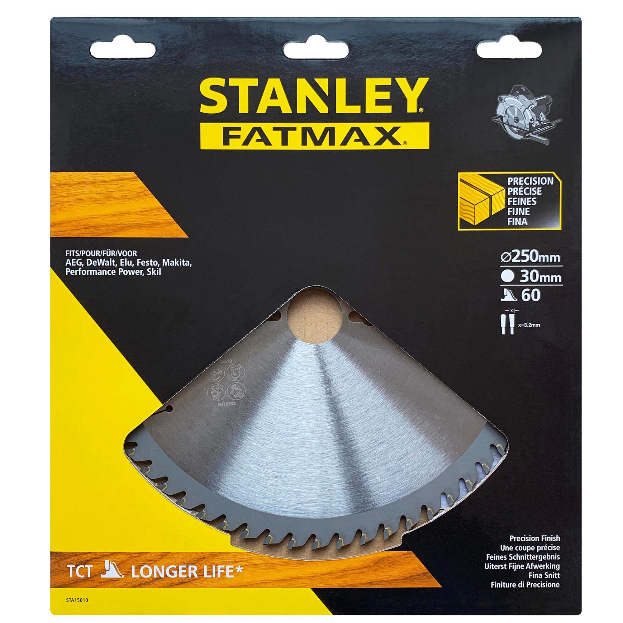 Kotúč pílový, priečne rezanie, TCT/HM, pr.250x30mm, 60 zubov FATMAX STA15610