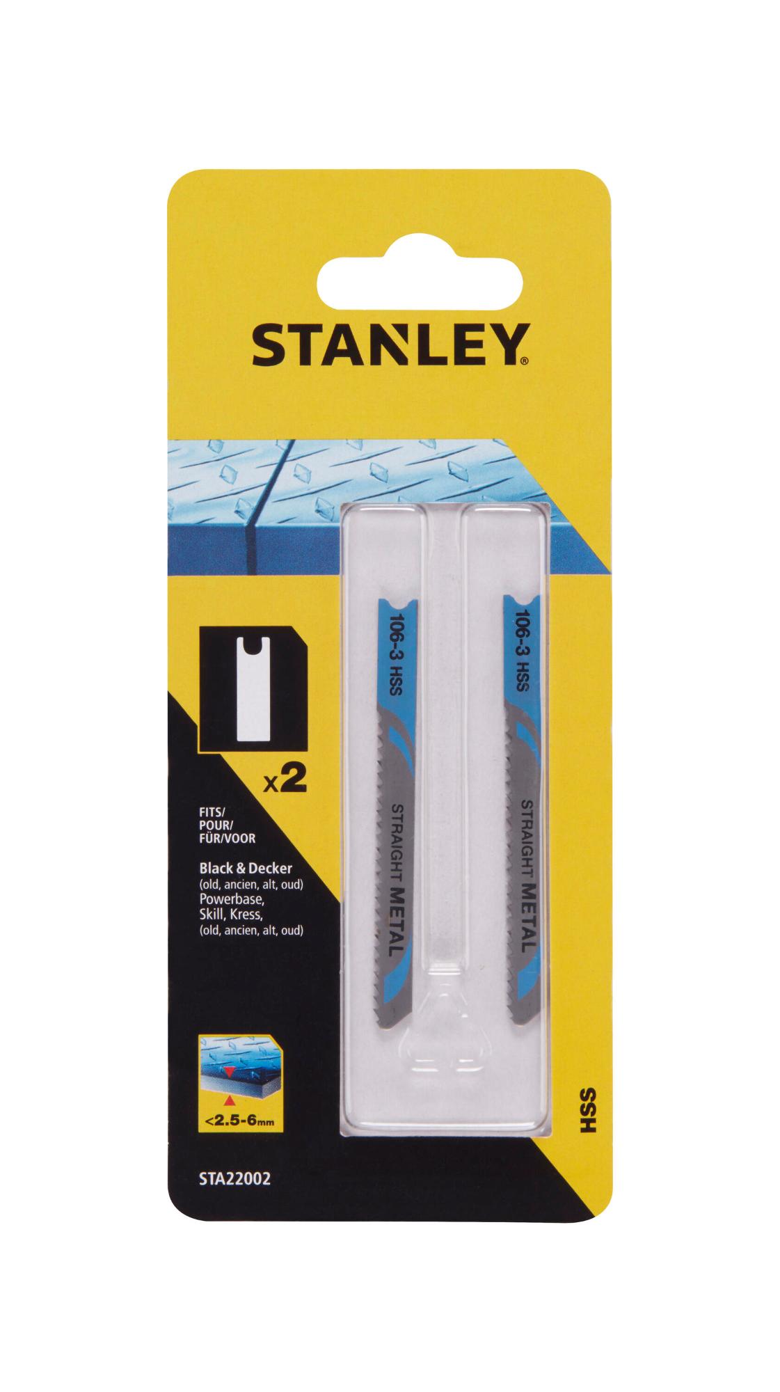 List pílový na kov, HSS, úchyt "U", hr.2,5-6mm, rozstup2mm, dl. 70-48mm, 2ks FATMAX STA22002
