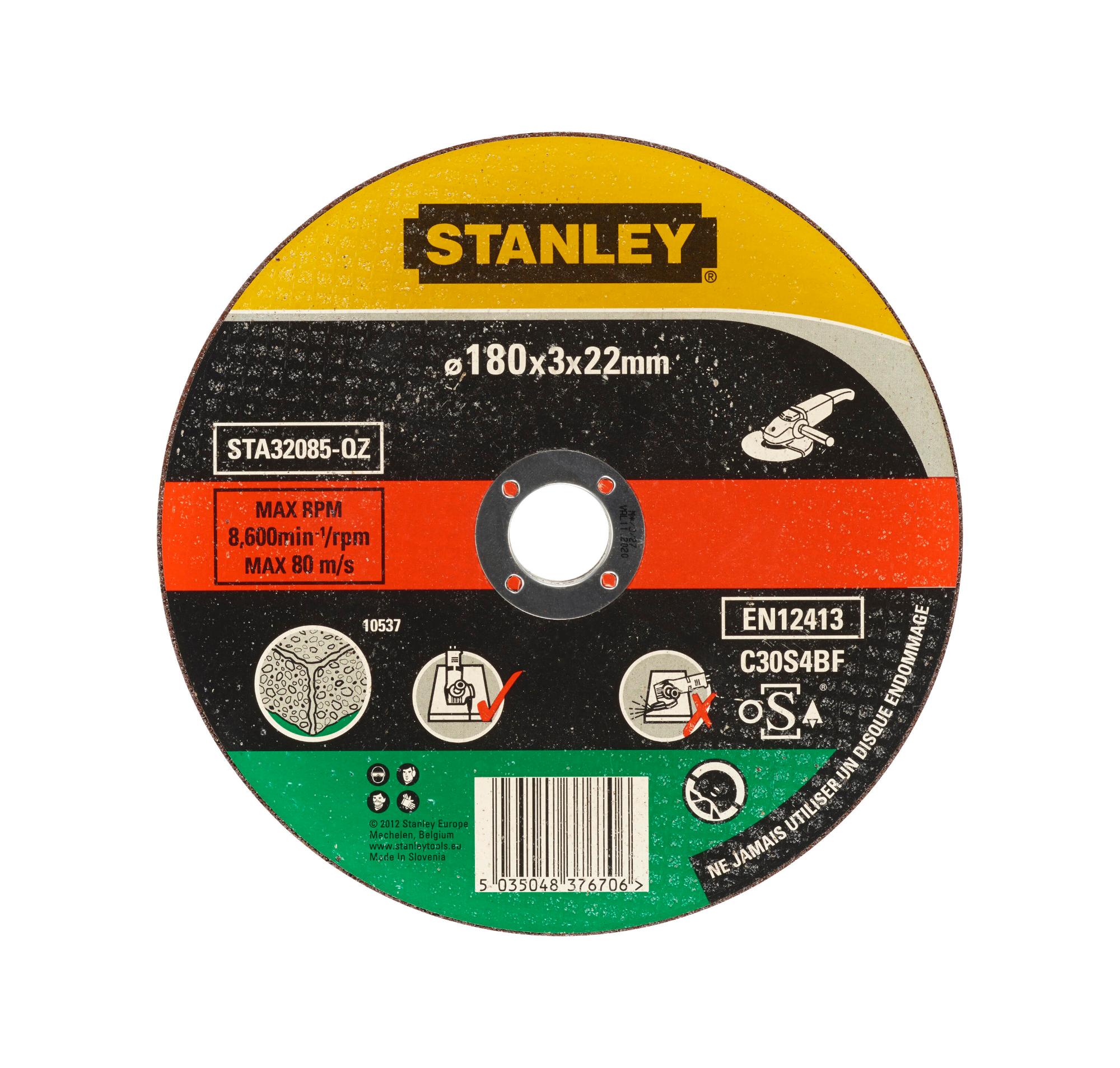 Kotúč rezný na betón/kameň 180x22x3,2mm 1ks FATMAX STA32085
