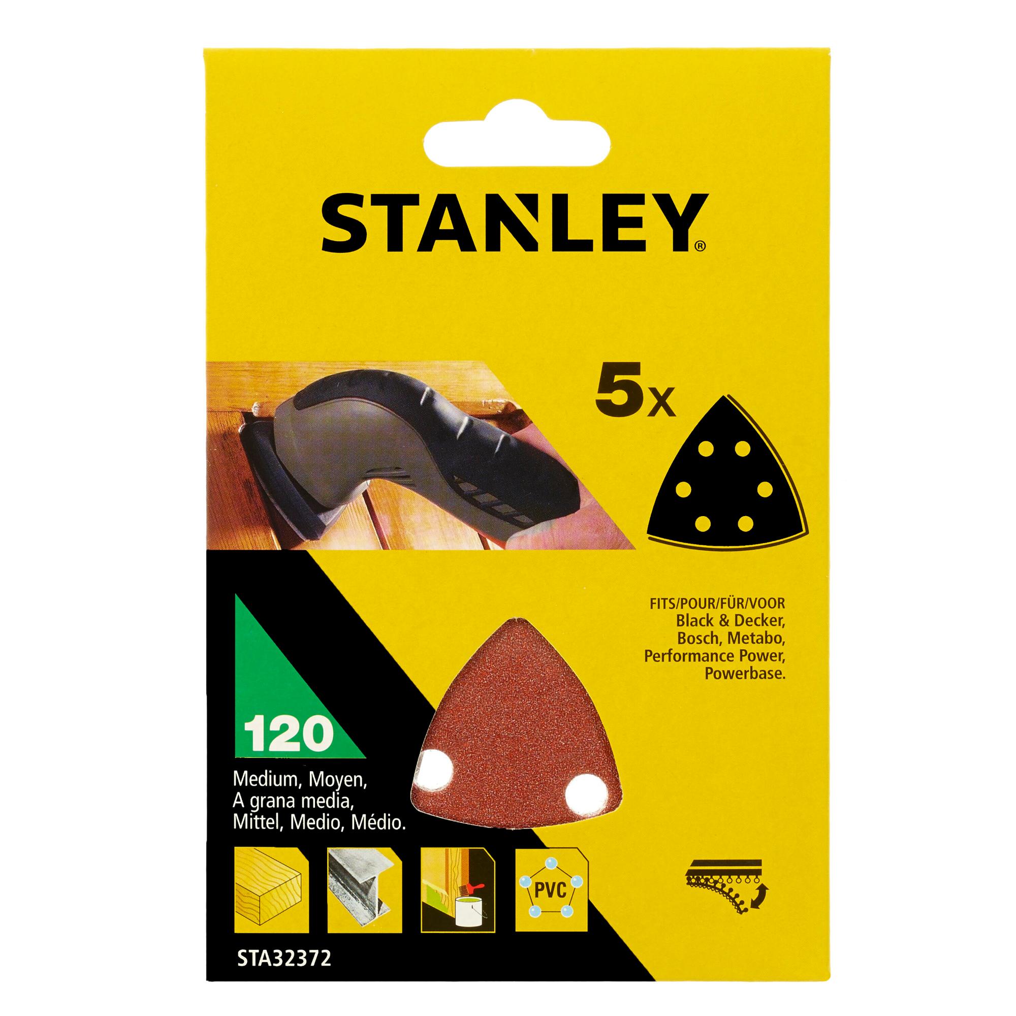 Papier brúsny 93x93mm P120 dierovaný zips 5ks delta brúsky FATMAX STA32372