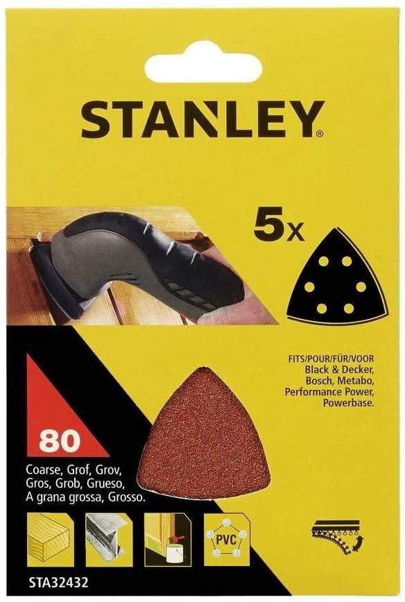 Papier brúsny 93x93mm P80 dierovaný zips 5ks delta brúsky FATMAX STA32432