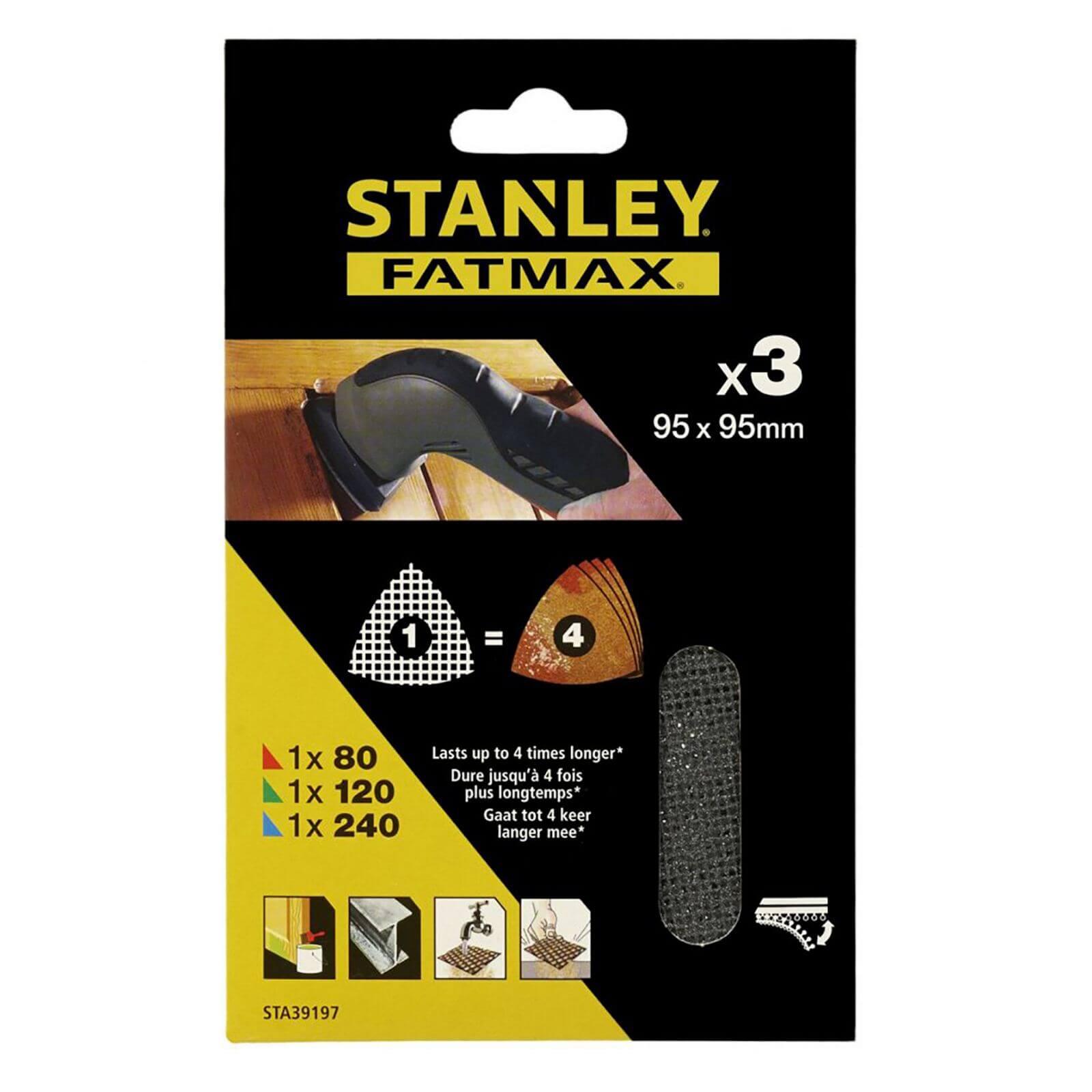 Mriežka brúsna,delta 1x P80, 1x P120, 1x P240, suchý zips FATMAX STA39197