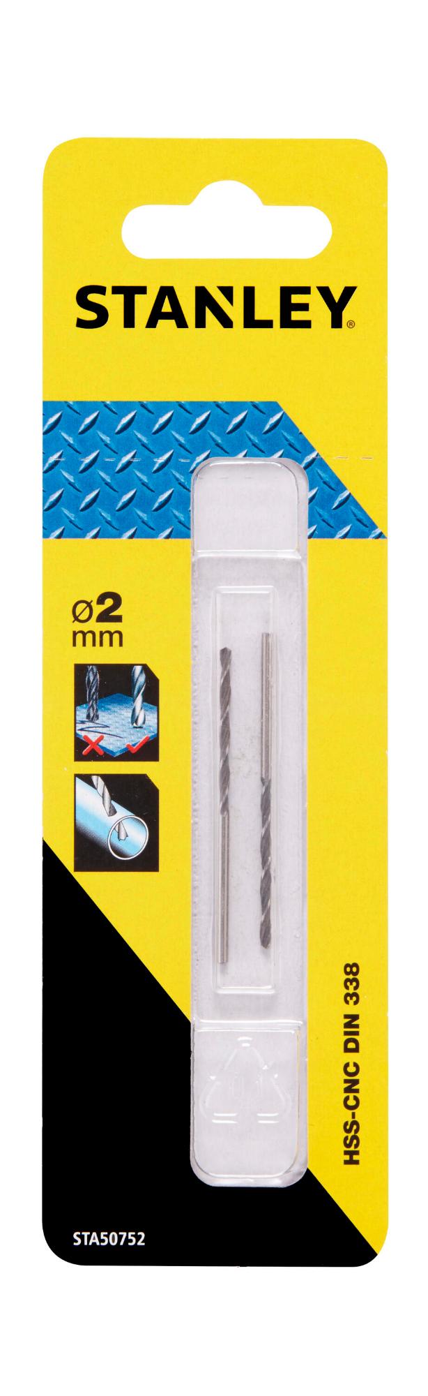 Vrták HSS-CNC O2,0 x 49/24mm, 2ks FATMAX STA50752
