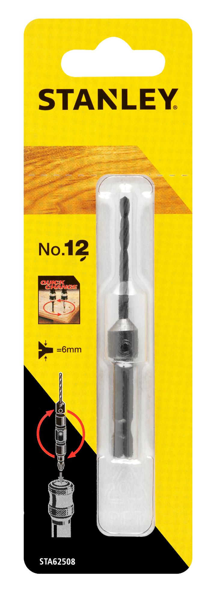 Vrták s 6-hr. stopkou 6 x 41/80mm a záhlubníkem #12 FATMAX STA62508