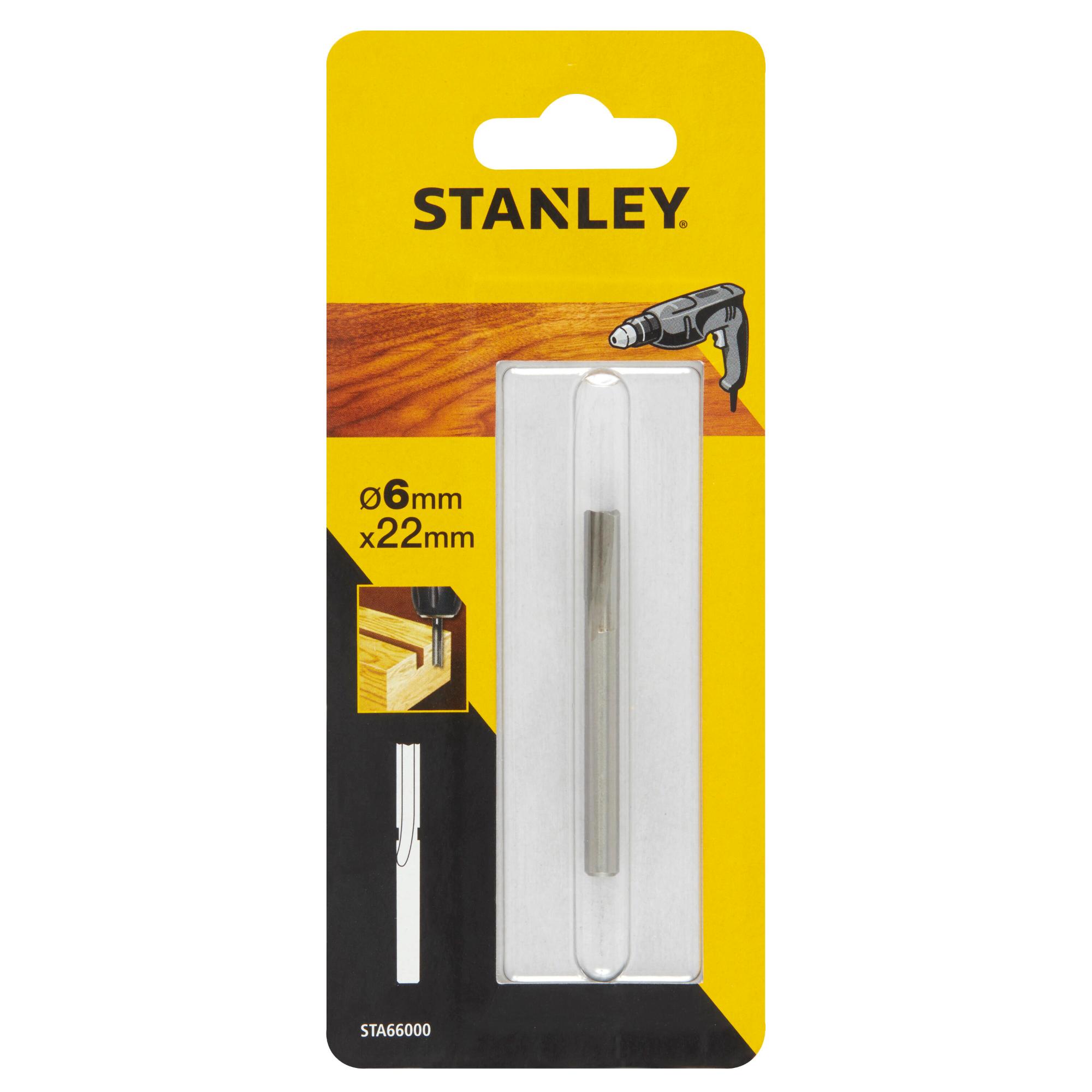 Fréza do dreva drážkovacia rovná dlhá pr.6mm, prac dĺžka 15mm, stopka pr.8mm FATMAX STA66000
