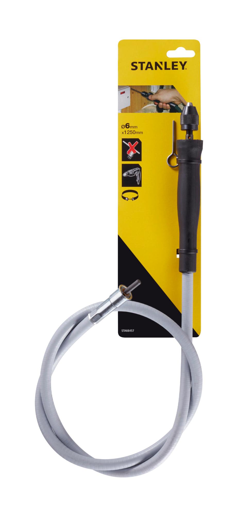 Hriadeľ na vŕtačku flexibilný s konc. rukoväťou so sklič. pr6mm, dl.1300mm FATMAX STA66457
