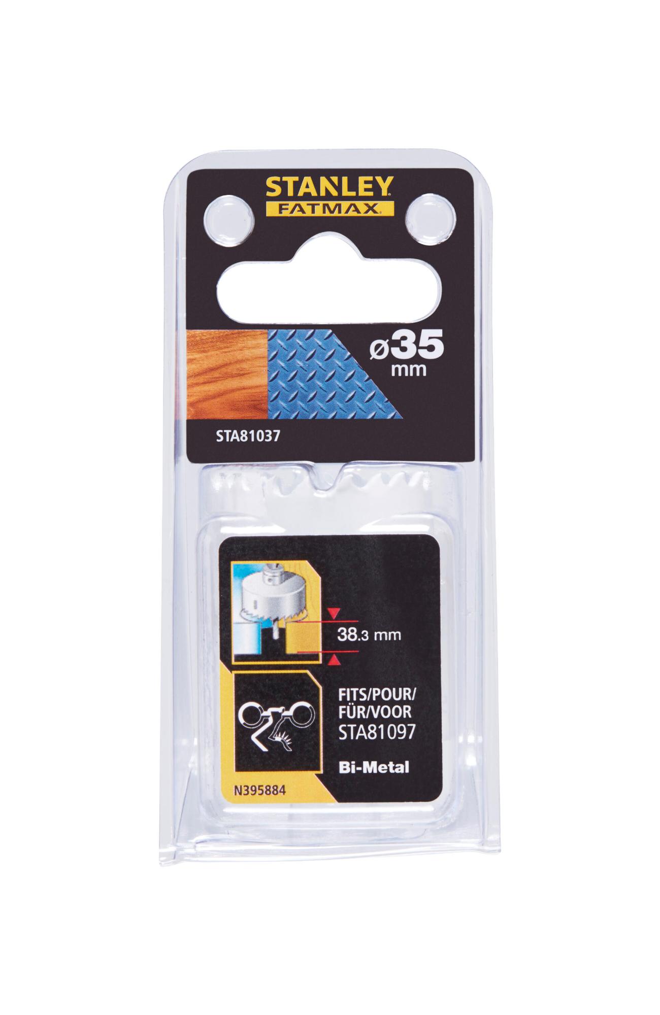 Vrták korunkový BiMetal pr.35 x hl.38,3mm FATMAX STA81037