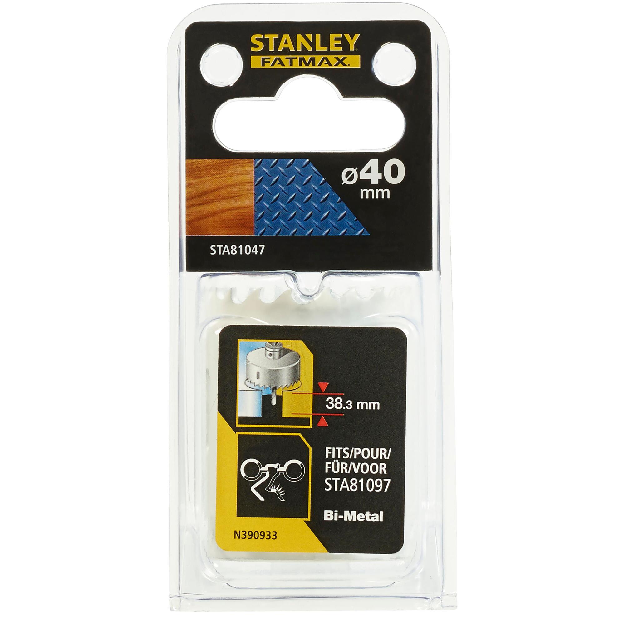Vrták korunkový BiMetal pr.40 x hl.38,3mm FATMAX STA81047