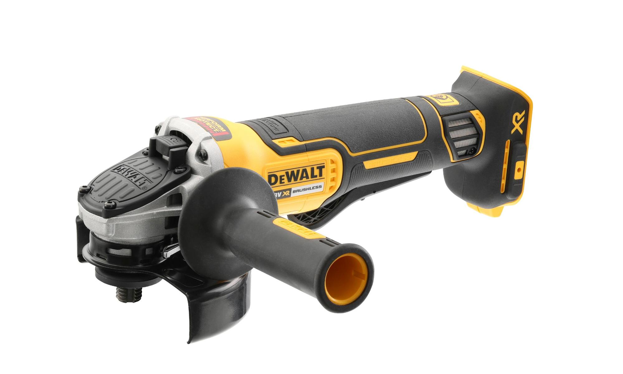 Brúska uhlová 125mm 18V 1000W kolískový vypínač Tstak bez AKU bezuhlíková DEWALT DCG406NT