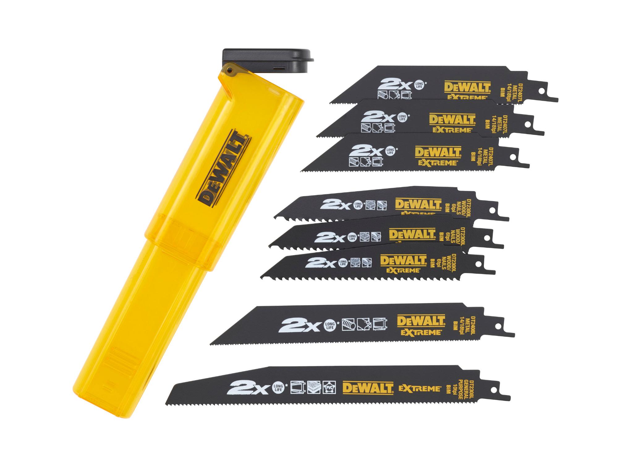 Sada pílových listov 8 dielna EXTREME® pre mečové píly DEWALT DT2443L