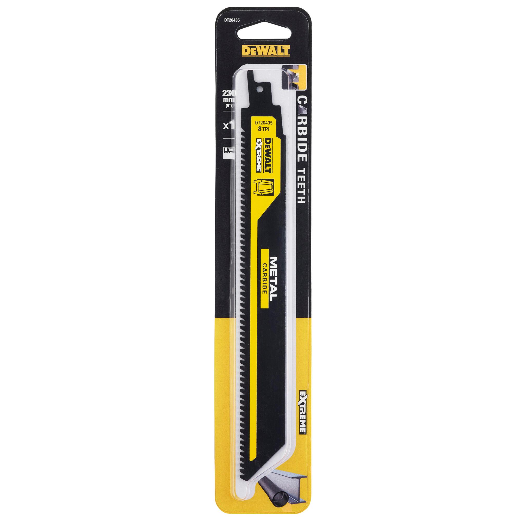 List pílový karbidový na kov 230mm 8TPI DEWALT DT20435