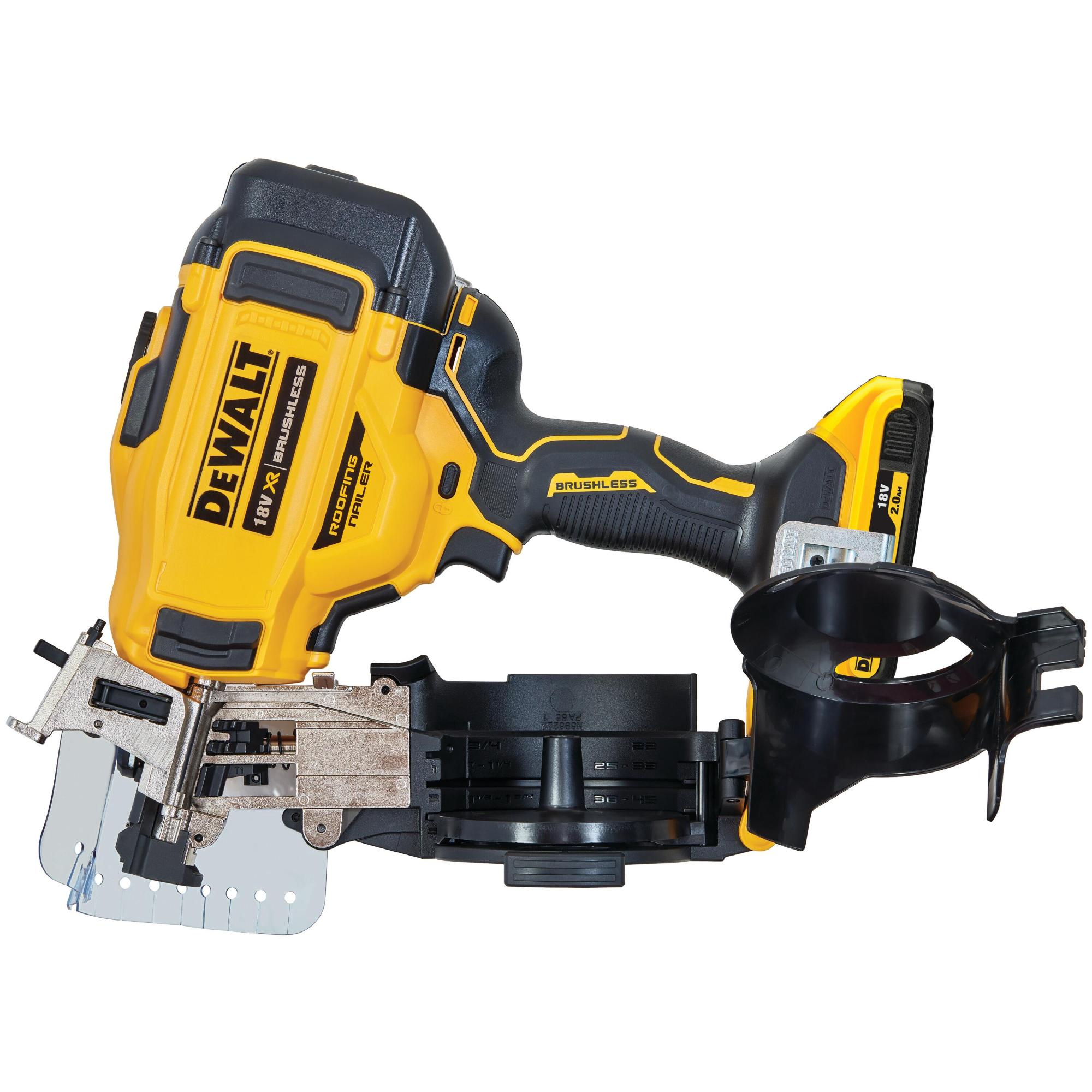Klincovačka pokrývačská 18V na šindel Tstak 2x2,0Ah DEWALT DCN45RND2