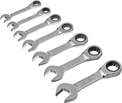 Sada krátkych, račnových očkoplochých kľúčov 7 dielna - 10, 12, 13, 14, 15, 17, 19 mm DEWALT DWMT19261-0