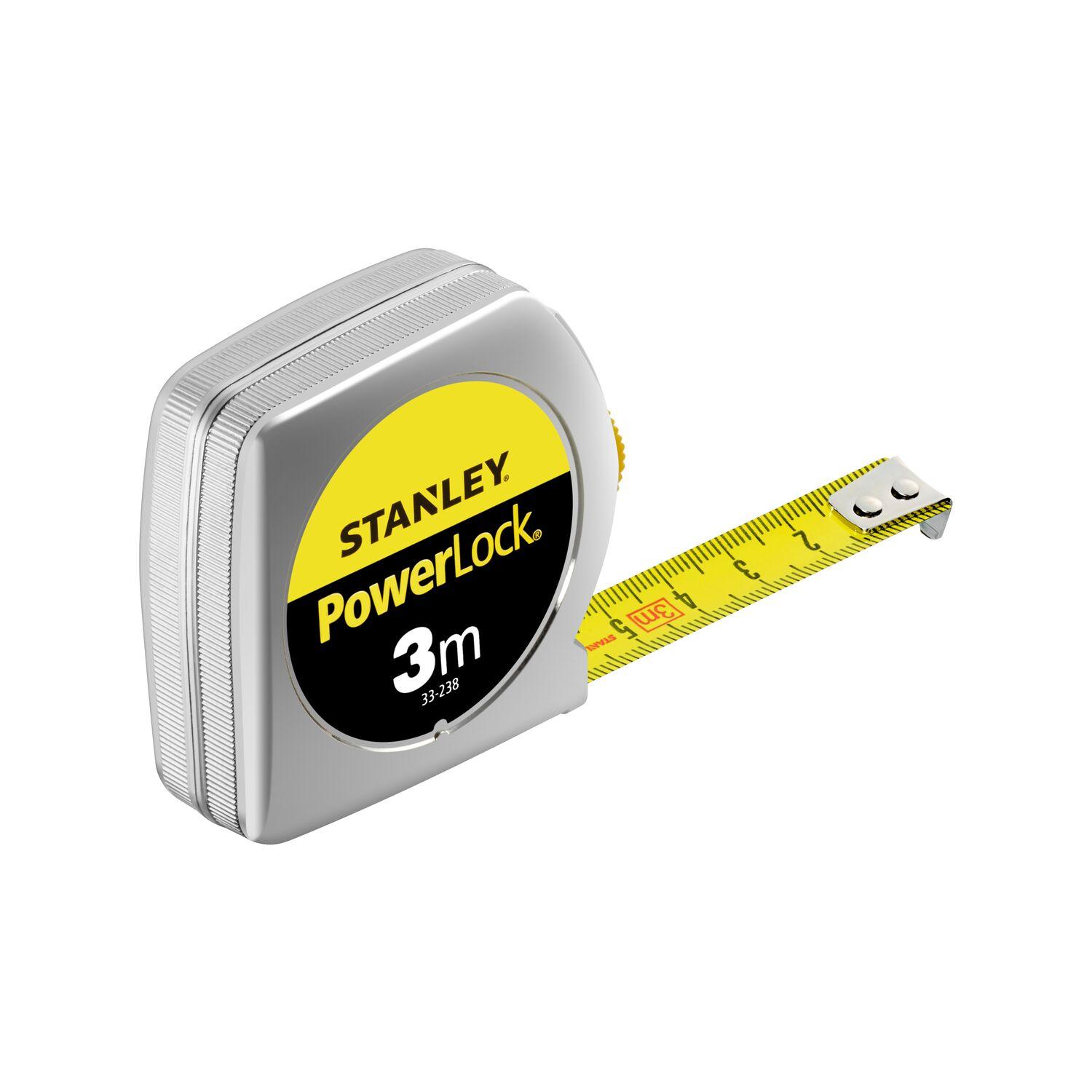 Meter zvinovací POWERLOCK® s plastovým ABS puzdrom 3m STANLEY 1-33-238
