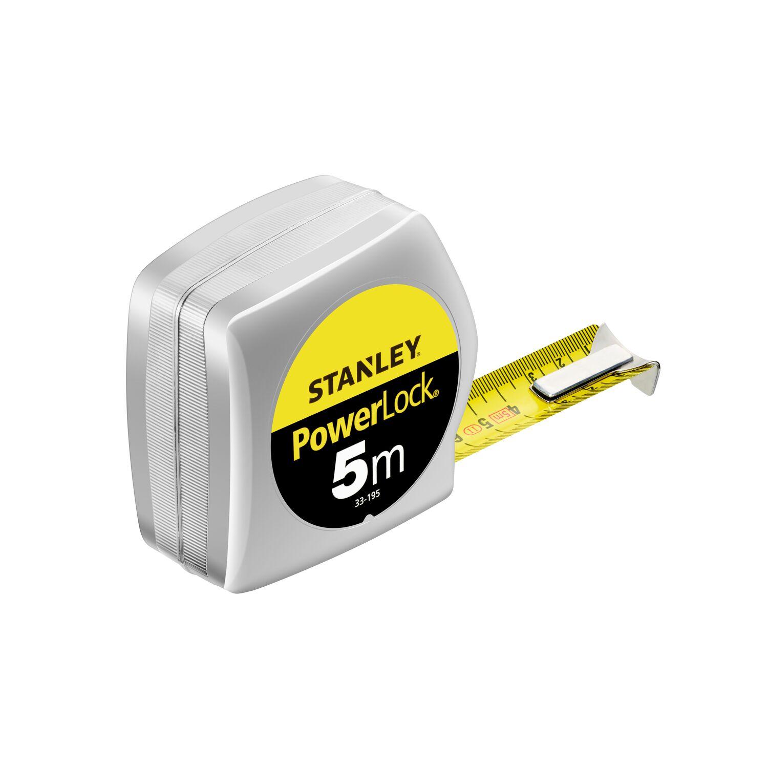 Meter zvinovací POWERLOCK® s plastovým ABS puzdrom 5m STANLEY 1-33-195